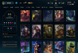 Conta ferro 3 com 100 campeões e 66 skins - League of Legends LOL