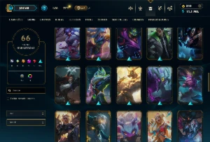 Conta ferro 3 com 100 campeões e 66 skins - League of Legends LOL
