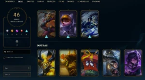 Conta League of Legends Full Acesso - 38 Champs e 46 Skins LOL