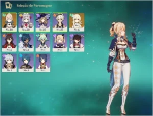 Conta Genshin Impact Ar16 - Jean + 10 personagens