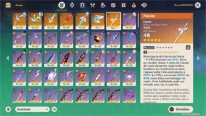 Conta Genshin Impact 16 5 Estrelas AR 60