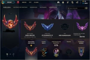 Conta de League of Legends Grão mestre!!! LOL