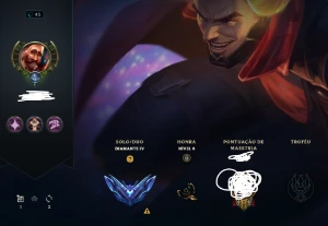 Conta diamante - League of Legends LOL