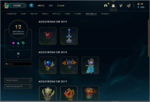 CONTA OURO 4, 130 CHAMPS, 67 SKINS - League of Legends LOL