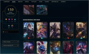 conta lol platina 2, 1200+ reais em skins - League of Legends