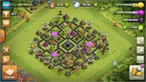 Cv8 full + cv10 recente + brindes - Clash of Clans