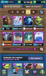 Conta Clash Royale 12 e Clash of clans cv 9