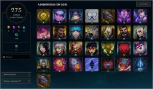 CONTA LEAGUE OF LEGENDS LVL 302 LOL