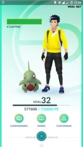 Conta Pokémon Go Lv 32 Sem Time - MID