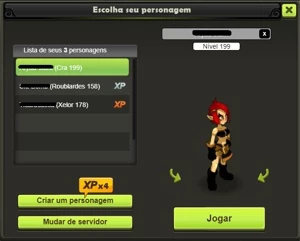 PREÇO BAIXO! ACC CRA LVL 200 SV BRUTAS E CRA LVL 199 PANDAWO - Dofus