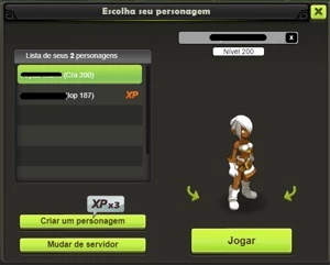 PREÇO BAIXO! ACC CRA LVL 200 SV BRUTAS E CRA LVL 199 PANDAWO - Dofus