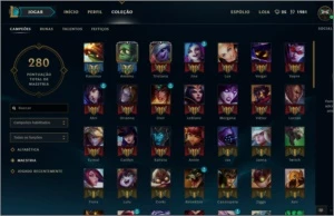 CONTA DE LOL 105 CHAMP/ 9 SKIN (BORDA DE OURO)ATUAL Gold V - League of Legends