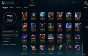 CONTA DE LOL 105 CHAMP/ 9 SKIN (BORDA DE OURO)ATUAL Gold V - League of Legends