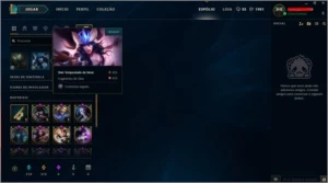 CONTA DE LOL 105 CHAMP/ 9 SKIN (BORDA DE OURO)ATUAL Gold V - League of Legends