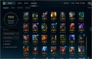 CONTA DE LOL 105 CHAMP/ 9 SKIN (BORDA DE OURO)ATUAL Gold V - League of Legends