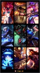 CONTA DE LOL 105 CHAMP/ 9 SKIN (BORDA DE OURO)ATUAL Gold V - League of Legends