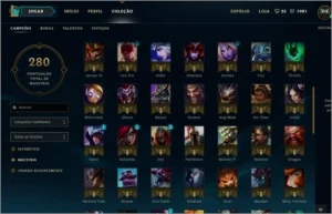CONTA DE LOL 105 CHAMP/ 9 SKIN (BORDA DE OURO)ATUAL Gold V - League of Legends