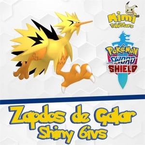 Zapdos de Galar Shiny 6ivs + Brinde Pokémon Sword e Shield - Outros
