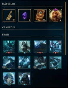Conta Platina 3 LoL 98 skins - League of Legends