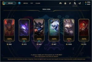 Conta com 3k de rp - League of Legends LOL