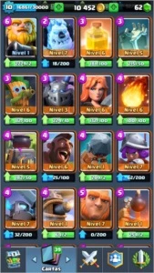 Conta Clash Royale - LVL 10 - Arena 11 - Desafiante 1