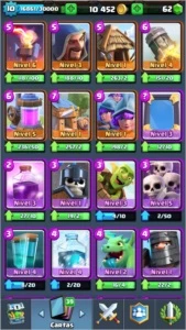 Conta Clash Royale - LVL 10 - Arena 11 - Desafiante 1