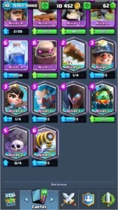 Conta Clash Royale - LVL 10 - Arena 11 - Desafiante 1