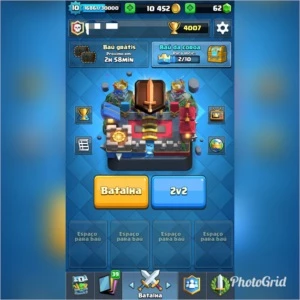 Conta Clash Royale - LVL 10 - Arena 11 - Desafiante 1