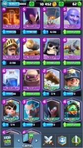 Conta Clash Royale - LVL 10 - Arena 11 - Desafiante 1
