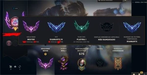 Mestre - Skins + Espólios entre outros - League of Legends LOL