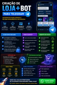 🚀 Criação De Loja + Bot Para Telegram