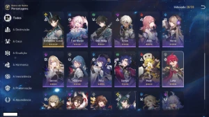 Honkai: Star Rail  Todos os 5* Limitados e diversos cones 5* - Outros
