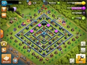 CLASH OF CLANS CV13 FULL + 11.600 GEMAS