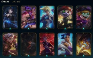 Vendo Conta Lol, Plat 4 100 Skins, Faltam 44 Champs - League of Legends