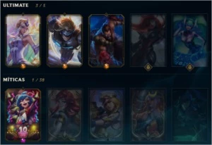 Vendo Conta Lol, Plat 4 100 Skins, Faltam 44 Champs - League of Legends