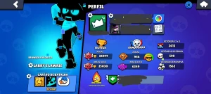 Conta brawl stars um pouco rara