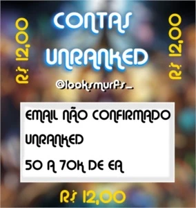 CONTAS SMURFS UNRANKED LEVEL 30 55 A 60K+ DE RP - League of Legends LOL