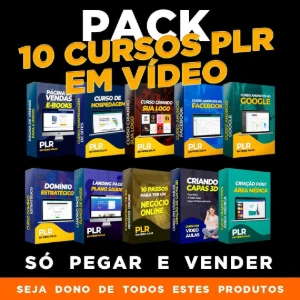 Pack Com 10 Cursos Plr Em Vídeo - Cursos e Treinamentos