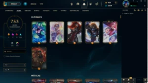 Conta Lol Level 844 Com 753 Skins - League of Legends