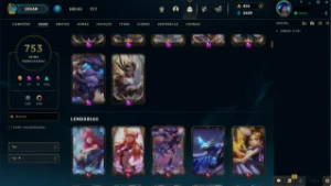 Conta Lol Level 844 Com 753 Skins - League of Legends