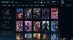 Conta Lol Level 844 Com 753 Skins - League of Legends