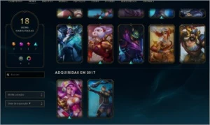 Conta Lol - Gold - Lvl 127 - 65 champs - League of Legends