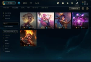 CONTA PLATINA 2 COM 230+ SKINS E QUASE TODOS OS CAMPEÕES - League of Legends LOL