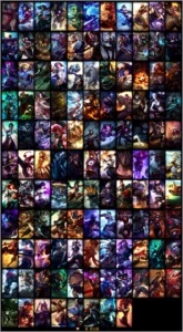 Conta com quase todos campeões e muitas skins - League of Legends LOL