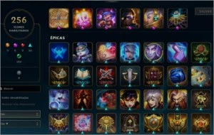 conta com riven 2012, muitas skins e platina 2 69% wr - League of Legends LOL