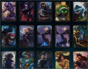 conta com riven 2012, muitas skins e platina 2 69% wr - League of Legends LOL