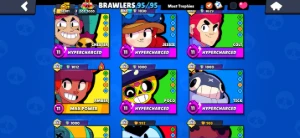Conta Brawl Stars - Maioria full com hyper