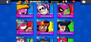 Conta Brawl Stars - Maioria full com hyper