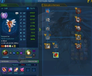 Conta DMO EndGame - Digimon Masters Online