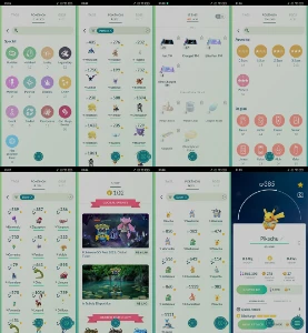 CONTA DE 2016 LVL 40 3M Stardust 37-Shiny 57-4* 213-3* - Pokémon